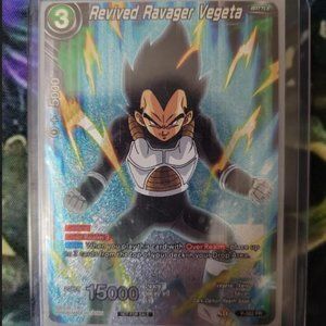 Revived Ravager Vegeta, Etched Foil, Promotional Tournament Box Trophy Card
